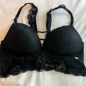 Black lace bralette